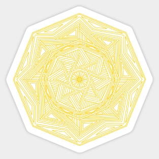 Mandala | Golden No. 3 Sticker